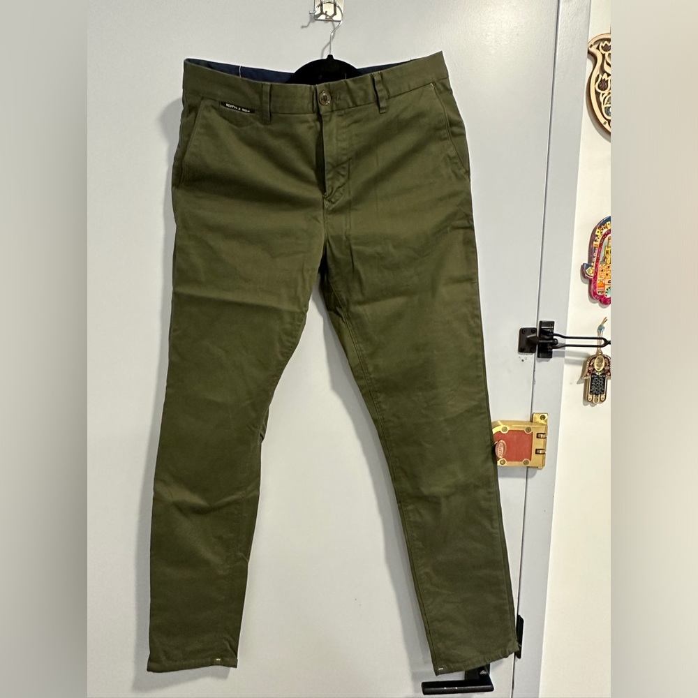 Green olive chino pants